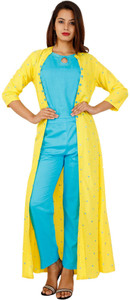 SANGAKURTI Women Kurta Pant Ethnic Jacket Set