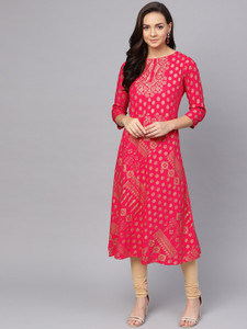 anubhutee Women Printed Straight Kurta