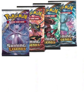 POKEMON Tcg: Shining Legends Set Of 4 Booster Packs From