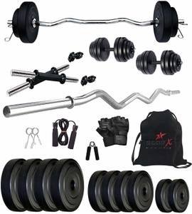 STARX 20 kg 20 Kg Home Gym Combo with Rods, Dumbbells and Accessories Home Gym Combo