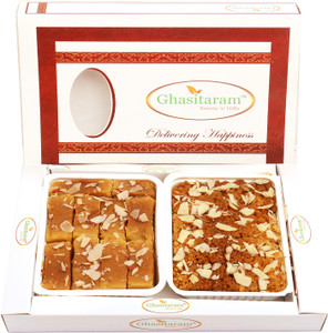 Ghasitaram Gifts Mithai-Mysore Pak and Milk Cake Hamper Box