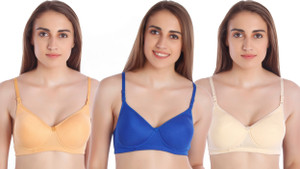 MIESTILO Seamless महिलाओं के लिए फुल कवरेज हल्का पैडेड ब्रा