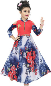 Chandrika Girls Maxi/Full Length Casual Dress