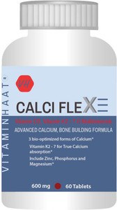 Vitaminhaat Multi-source Calcium formula, Vitamins K2-7(MK7), D3, Magnesium & Zinc