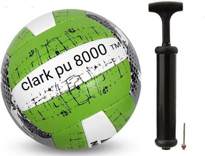 clark green volleyball 7474 with pump Volleyball - Size: 4