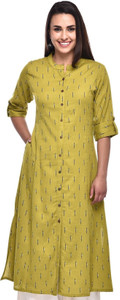 Pistaa Women Printed A-line Kurta
