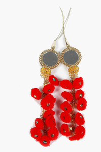 Bhavya Sale Women's Handmade Ethnic Pompom Bell Latkan Brooch