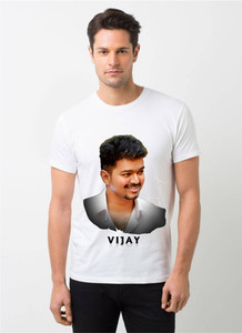 hamsa print world Printed Men Round Neck White T-Shirt