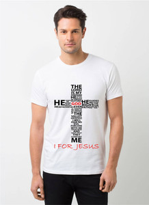 HamsaMART Printed Men Round Neck White T-Shirt