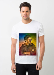 HamsaMART Printed Men Round Neck White T-Shirt