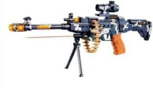 KidsBazaar Musical Army Style Toy Gun for Kids Guns & Darts