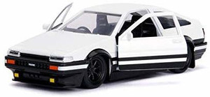 希少 JADA 1/18 TOYOTA TRUENO AE86 頭文字D Jada Toyota Trueno Ae86 White Black Bottom Initial D First