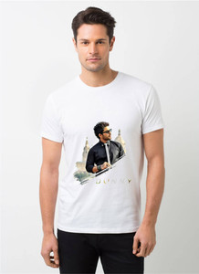 hamsa print world Printed Men Round Neck White T-Shirt