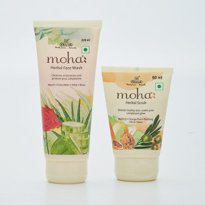 Moha HERBAL FACEWASH 200ML+ HERBAL SCRUB 50ML