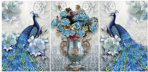 RANGOLI 3D MDF 1256 Digital Reprint 18 inch x 38 inch Painting