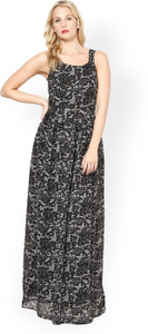 HARPA Women Maxi Black Full Length Dress
