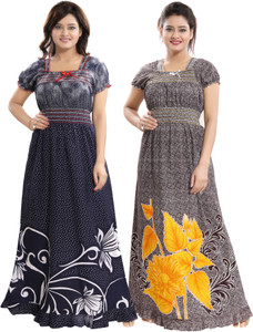 INNER BEATS Women Nighty Set