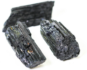 Aurra Stores 100 % Original & Natural black Tourmaline BT Rough Raw With JGL Lab Certified Decorative Showpiece  -  2 cm