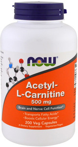 now foods acetyl l carnitine 500 mg 200 veg capsules Acetyl-L-Carnitine Now Foods Acetyl-L-Carnitine 500Mg 100