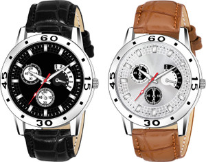 just like Avio-bk brown Stylish Attractive Chronograph Pattern Combo pack-2 Boys Watch Combo pack 2 Watch - For men Analog Watch - For Boys