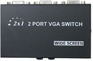 techut  TV-out Cable 2 PC to 1 monitor 2 port VGA Manual Sharing Switch