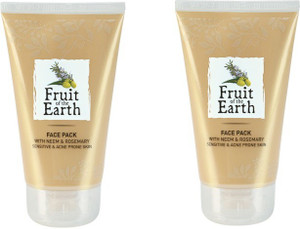 Fruit of the earth FACE PACK WITH NEEM & ROSEMARY (SENSITIVE & ACNE PRONE SKIN)