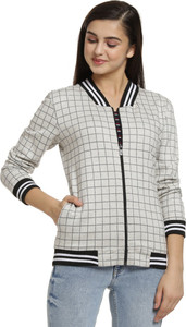 PINACOLADA Full Sleeve Checkered Women Jacket