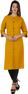 ANTARMANA Women Solid Straight Kurta
