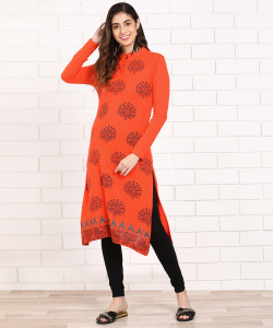 Anmi Printed Women Straight Kurta