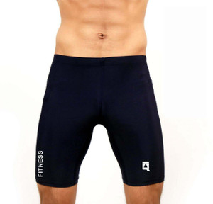QUADA Solid Men Black Sports Shorts