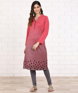 Anmi Printed Women Straight Kurta