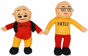 Raadya Motu Patlu Soft Toy Combo Set for Kids  - 38 cm