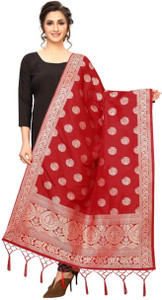 jennydesigner Silk Blend Woven Women Dupatta