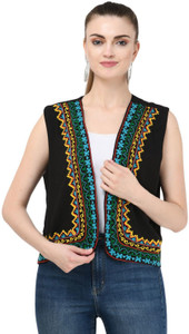 SAAKAA Sleeveless Embroidered Women Jacket
