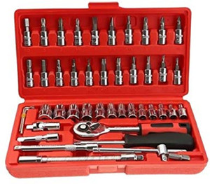Trilok Toolkit 46pc red Socket Set