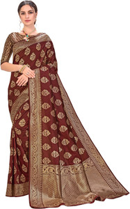Sariya Woven Kanjivaram Silk Blend, Jacquard Saree