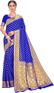Sariya Woven Kanjivaram Silk Blend, Jacquard Saree