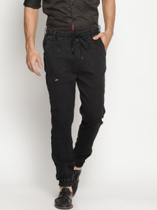 iVOC Slim Fit Men Black Trousers
