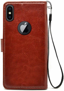 COVERBLACK Flip Cover for Apple iPhone X