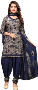 Samah Crepe Printed, Geometric Print Salwar Suit Material