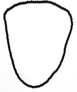 Xhotic Black Beads Rosary Protection Against Bad Evils Pearl Mother of Pearl Necklace