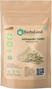 HerbsLand Organic Ashwagandha Powder for Skin and Face (100 g)