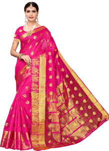 Pisara Woven Kanjivaram Chanderi Saree