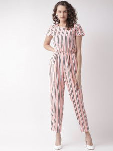 U&F Striped Women Jumpsuit