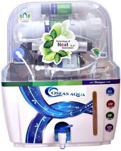 Oseas aqua Aqua plus 15L Ro+ Uv+ Uf+ Alkaline Technology Water Purifier 15 L RO + UV + UF + TDS Water Purifier