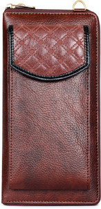 The CLOWNFISH Women Casual Brown Artificial Leather Wallet