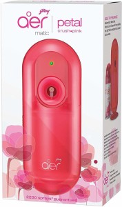 Godrej Aer Matic Kit - Automatic Air Freshener with Flexi Control | Petal Crush Pink Automatic Spray