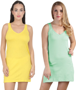 BLAZON Women's Camisole Set of 3 (White, Dark Pink, Sea Green) main image 1