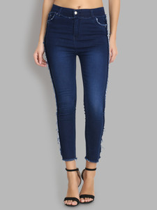 German Club Skinny Women Blue Jeans
