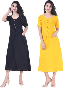Pitanga Women Solid Pathani Kurta